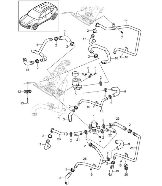 Diagram 813-020 Porsche 996 C2 3.4L 1997-08/01 Body