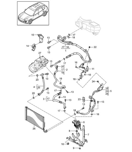Diagram 813-065 Porsche Cayman S 3.4L 981 2013-16 Body