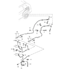 Circuit réfrigérant / Climatiseur auxiliaire (PR:9AH) - ARRIÈRE - Cayenne 92A (958) 2011-18