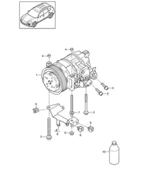 Compresseur / Climatisation (PR:KK1,-D19) Cayenne 92A (958) 2017>>