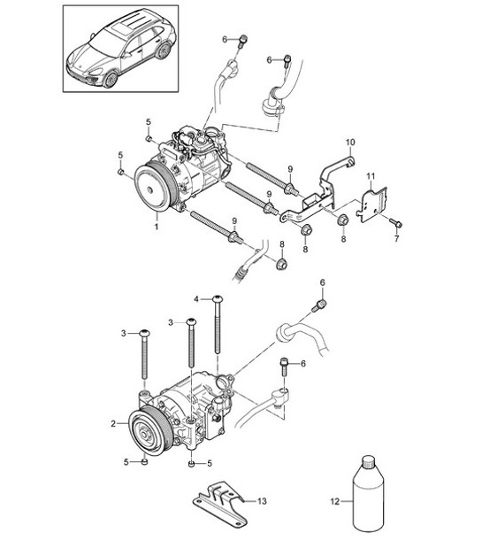 Diagram 813-073 Porsche Cayenne S 4.5L V8 2003>> Body