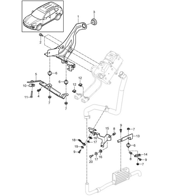 Diagram 813-085 Porsche Cayman S 3.4L 987C 2005-08 Body