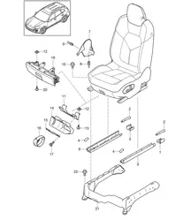 Vordersitz / Zubehör Cayenne 92A (958) 2011-18