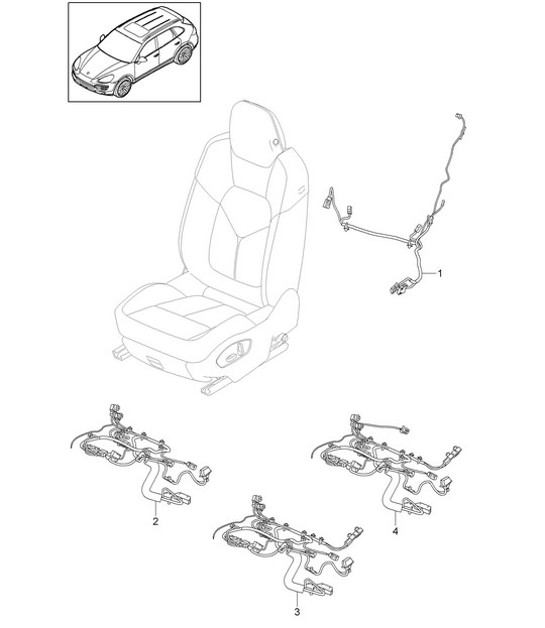 Diagram 817-030 Porsche Cayenne 92A (958) 2010-2017 Body