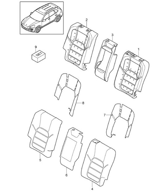 Diagram 817-055 Porsche 996 C4S 3.6L 09/01-2005 Body