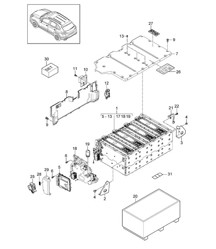 Hybride / Batterie Cayenne 92A (958) Hybride 2015>>