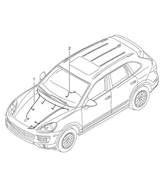 Diagram 902-007 Porsche Cayman 987C/981C (2005-2016) Electrical equipment