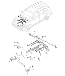 Kabelbäume / Motor Cayenne 92A (958) 2015>>