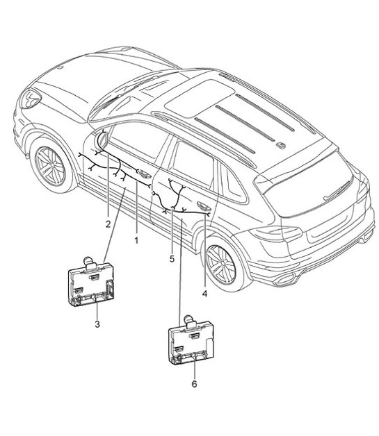 Diagram 902-016 Porsche Cayman 2.7L 987C 2006-08 Electrical equipment