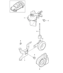 Fanfare / Signal horn / Alarm horn Cayenne 92A (958) 2015>>