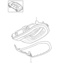 Console / Tetto (vedi manuale di officina) Cayenne 92A (958) 2017>>