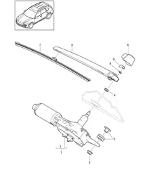 Heckscheibenwischer Cayenne 92A (958) 2011-18