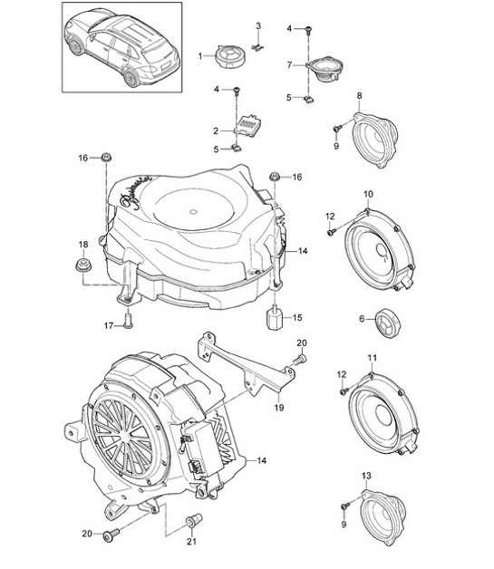Diagram 911-006 Porsche 993 (911) (1994-1998) Electrical equipment