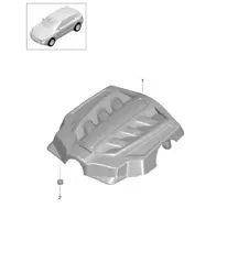 Cache moteur 95B.1 Macan 2014-18