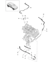 Coolant cooling system (Model: CNCC,CNC, CYNA,CYNB, CYPA,CYP) 95B.1 Macan 2.0L 2014-18