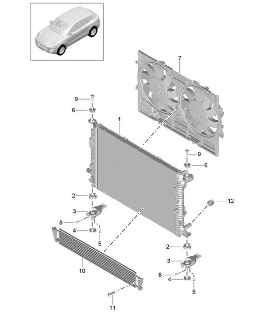 Diagram 105-035 Porsche Cayenne Turbo S E-Hybrid V8 4.0L 550 CV