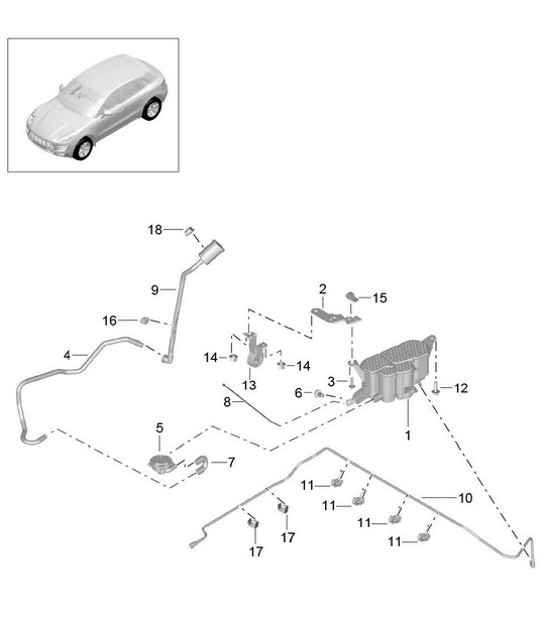 Diagram 201-060 Porsche Cayenne Coupe Turbo V8 4.0L Petrol 550Hp 