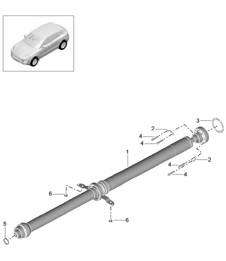Cardan shaft 95B.1 Macan 2014-18 Cardan shaft 95B.1 Macan 2014-18