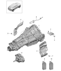 Boîte de vitesses double embrayage 7 rapports - PDK - 95B.1 Macan 2014-18