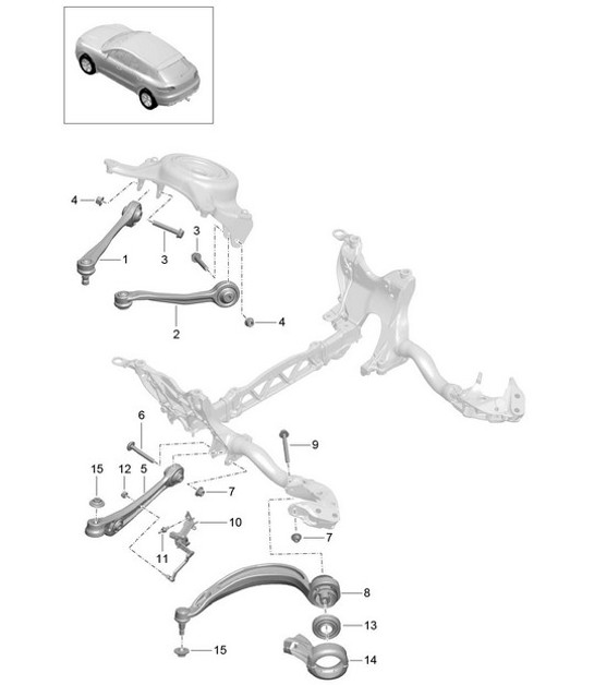 Diagram 401-005 Porsche Cayenne Turbo S E-Hybrid V8 4.0L 550Hp 