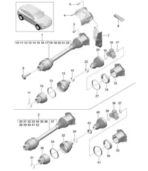 Antriebswelle 95B.1 Macan 2014-18