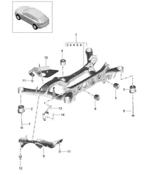 Hinterachse / Fahrschemel / Niveausensor 95B.1 Macan 2014-18