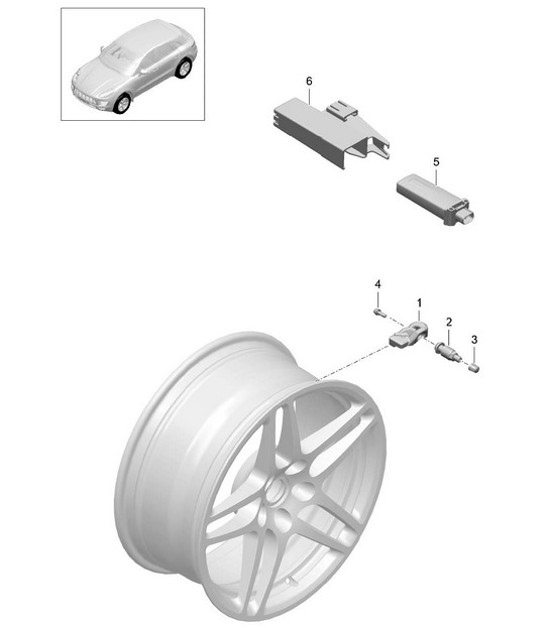 Diagram 601-005 Porsche Carrera GT (2003-2006) 