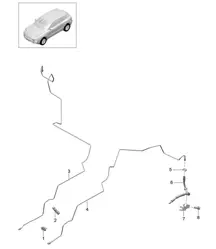 Remleiding / bodemplaat - MIDDEN, ACHTER - 95B.1 Macan 2014-18