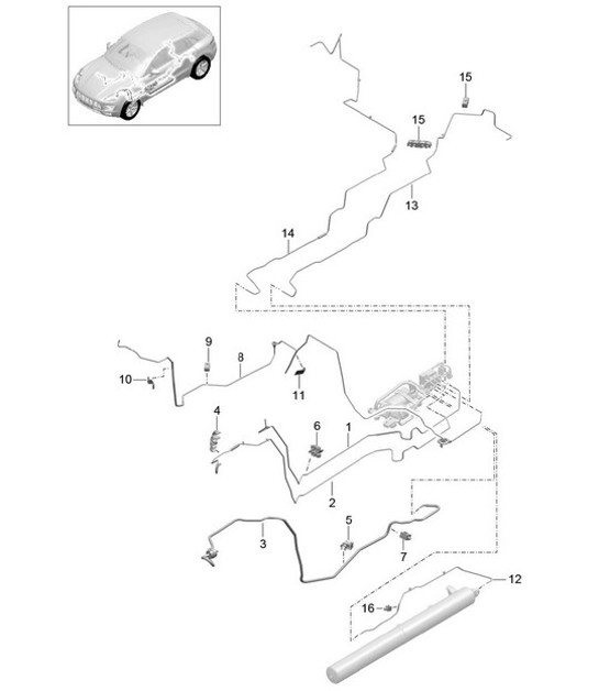 Diagram 606-010 Porsche 997 GT2 2007>> Wheels, Brakes