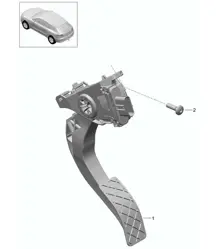 Pédale d'accélérateur / Commande d'accélérateur 95B.1 Macan 2014-18