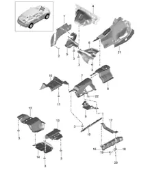 Trim / Heat insulation / Underbody 95B.1 Macan 2014-18