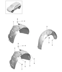 Garniture / Passage de roue 95B.1 Macan 2014-18