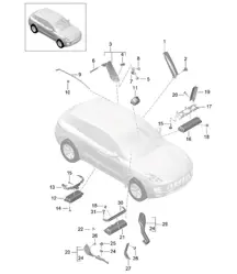 Airbag 95B.1 Macan 2014-18