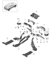 Luftführung 95B.1 Macan 2014-18