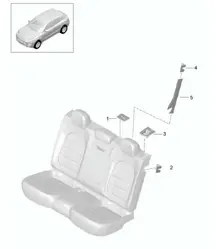 Superficie sedile e schienale / Accessori / Rivestimento 95B.1 Macan 2014-18