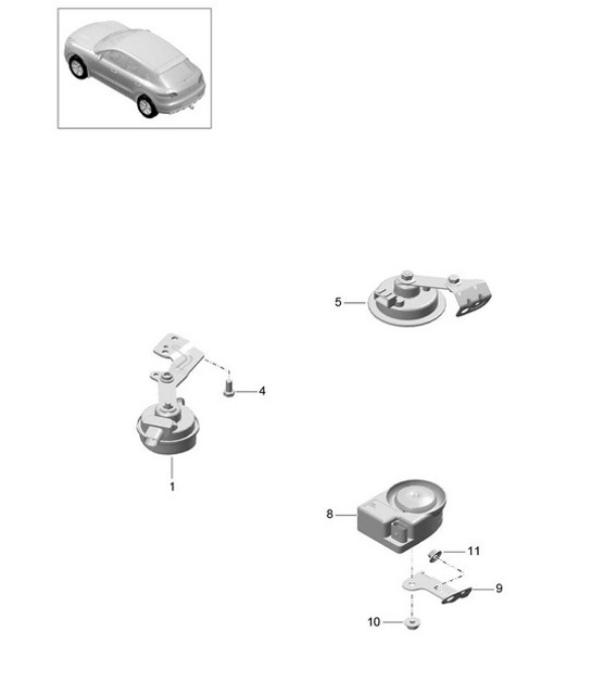 Diagram 903-000 Porsche 992 Turbo S 3.8L 