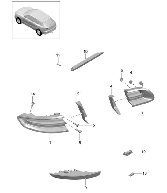 Diagram 905-010 Porsche 928S4 5.0L 1987-92 
