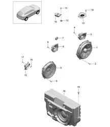 Lautsprecher 95B.1 Macan 2014-18