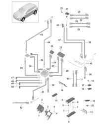 Telefon / Verstärker / Antennenverstärker / Antennenkabel / Für Fahrzeuge mit Multimedia-Ausstattung 95B.1 Macan >> 2016