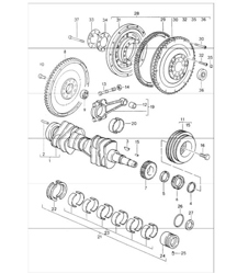 albero motore 964 1989-94 albero motore 964 1989-94