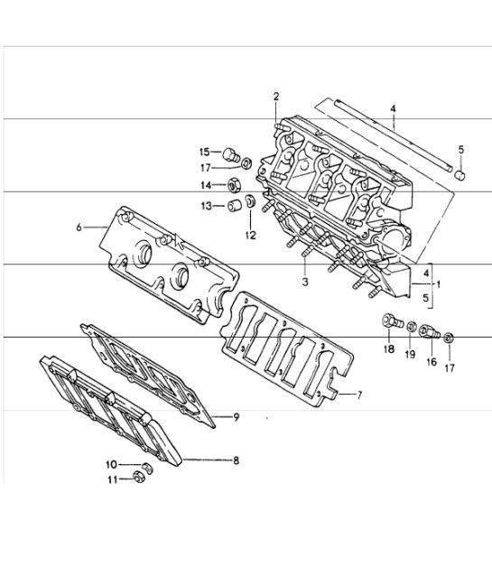 Diagram 103-08 Porsche Cayenne S 4.5L V8 2003>> Engine