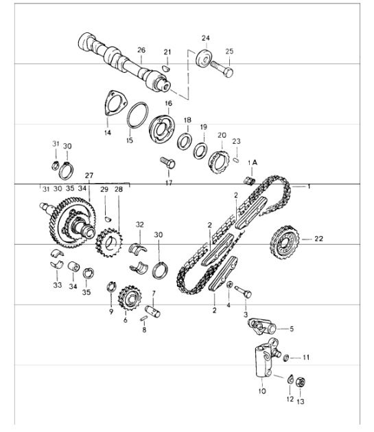 Diagram 103-17 Porsche Cayenne 9YA 2018-2023 