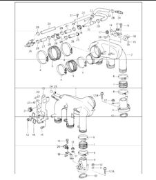 l-jetronic: intake distributor 964  M64.01/02/03 1989-94 l-jetronic: intake distributor 964  M64.01/02/03 1989-94