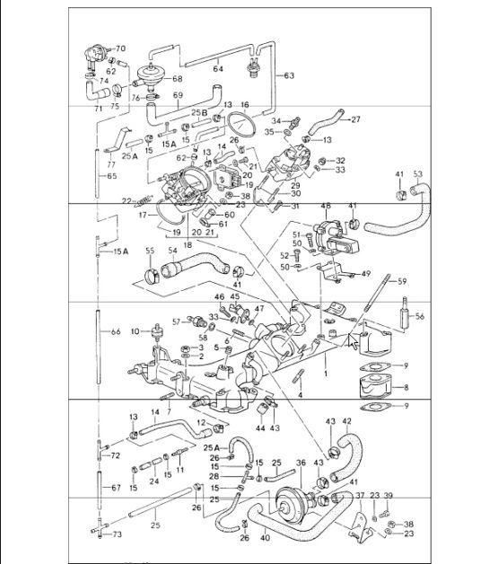 Diagram 107-20 Porsche Cayman S 718 2.5L PDK (350Bhp) Engine