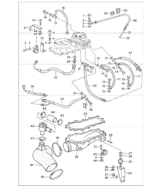 Diagram 107-35 Porsche 991 (911) MK2 2016-2019 Engine