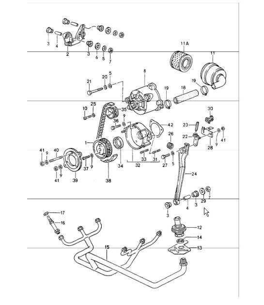 Diagram 108-05 Porsche Cayenne S V8 4.8L Petrol 400HP Engine
