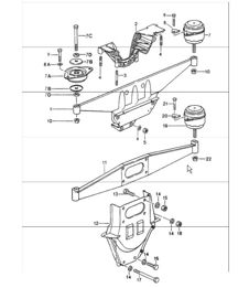 engine suspension 964 1989-94 engine suspension 964 1989-94