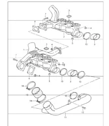 exhaust system: heat exchanger 964 M64.01/02/03 1989-94