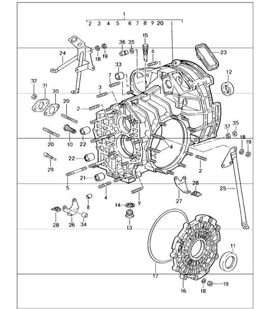 Diagram 302-00 Porsche Cayenne 3.2L V6 2003>> Transmission