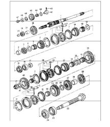 gears and shafts 964  G50.03/04/05 and G50.10/52  1989-94 gears and shafts 964  G50.03/04/05 and G50.10/52  1989-94